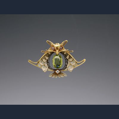 Broche in de vorm van een uil