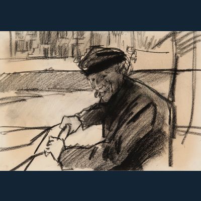 De kar duwer op de Prinsengracht