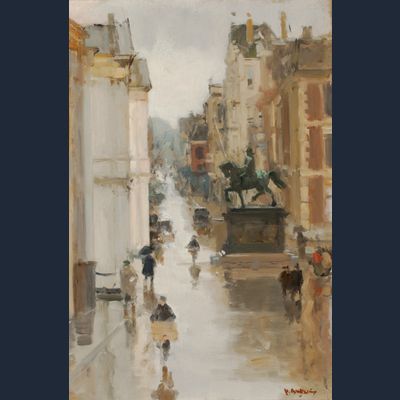 Gezicht op het Noordeinde, Den Haag