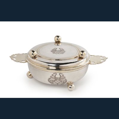 Silver Ecuelle with Cover