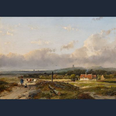 ANDREAS SCHELFHOUT (1787-1870) – DUNE LANDSCAPE IN SUMMERTIME