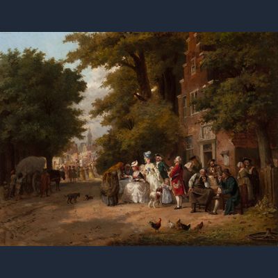 JAN JACOB ZUIDEMA BROOS (1833-1882) – THE FORTUNE TELLER