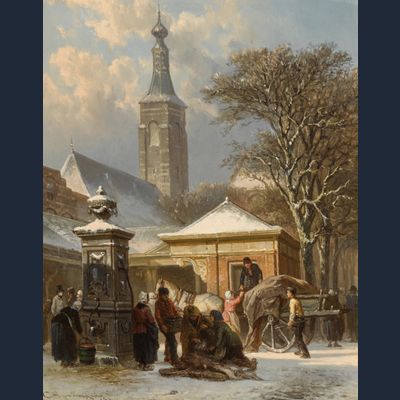 The Fish Market of Zaltbommel in winter