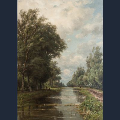 Fishermen by the Canal