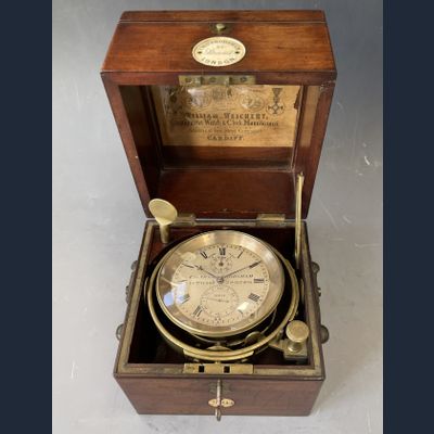 Kleine scheepchronometer, gesigneerd Charles Frodsham, nr. 2094, ca. 1849.