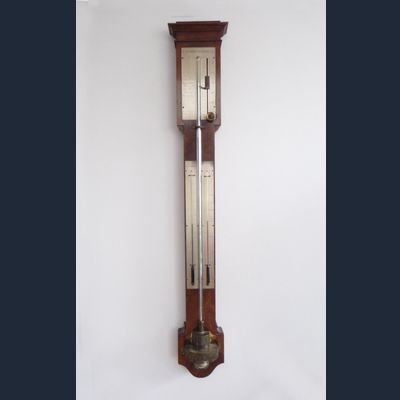 French Stick Barometer circa 1830 signed Vincent CHEVALIER ainé, Paris.