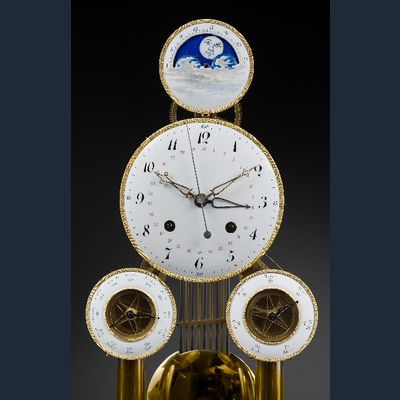 SOLD An important and fine multi-dial skeleton clock by Hubert Sarton à Liège, circa 1810.