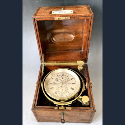 Exclusive marine chronometer, Victor Kullberg,  Maker to the Admiralty, London, no 4970, c. 1888.
