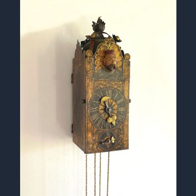 Renaissance Eisenuhr met automaat, zgn Schnapper circa 1600.