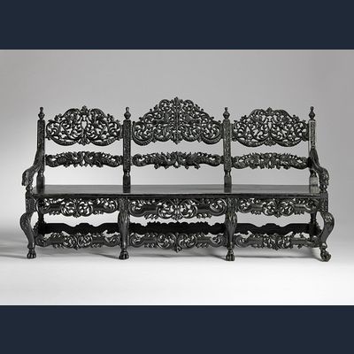 Dutch-Indian colonial bench