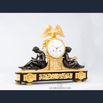 Eine große französische Louis XVI-Pendeluhr für Studium und Philosophie, Remond, um 1790.