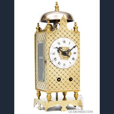 Ein Miniatur-Nordfranzösisches Messing-Laternenuhrchen, ca. 1780.