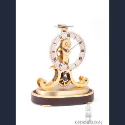 Ein Miniatur-Englisches Messing-Skelettuhr, Fenton Bury, ca. 1850.