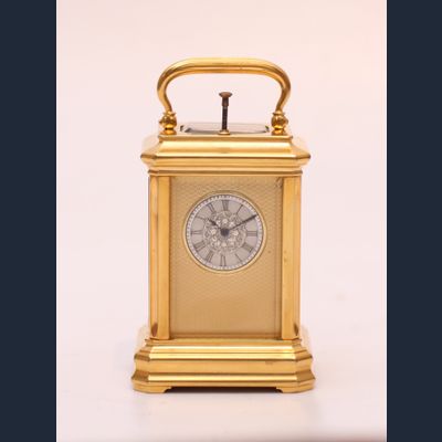 Een klein Zwitserse reisklokje met repetitie, circa 1860