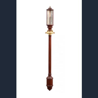 Een Franse mahonie scheepsbarometer, Charlet au Havre, circa 1820