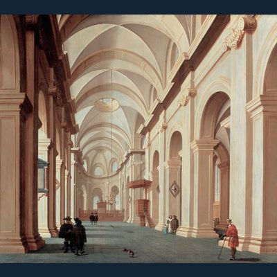 Interieur van een kerk