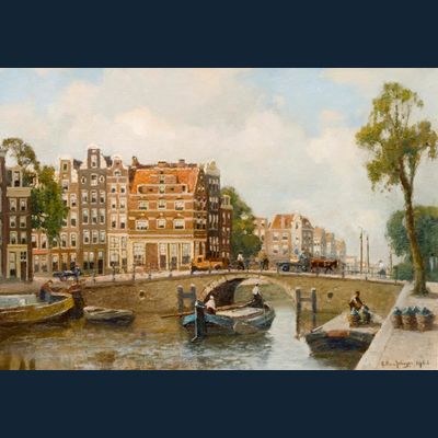 Brouwersgracht met de z.g.n. Spaanse huizen