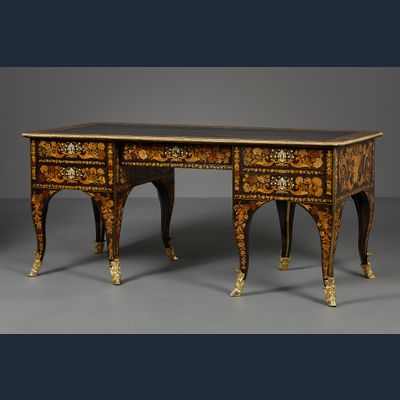 Frans Louis XIV bureau plat, toegeschreven aan Renaud Gaudron