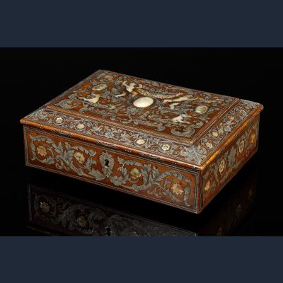 Belgische Louis XIV „Bois de Spa“ Schatulle