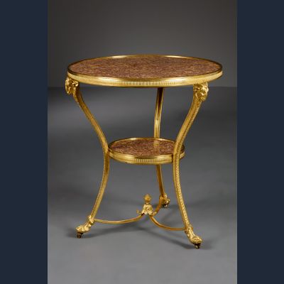 Verguld bronzen Russische Gueridon