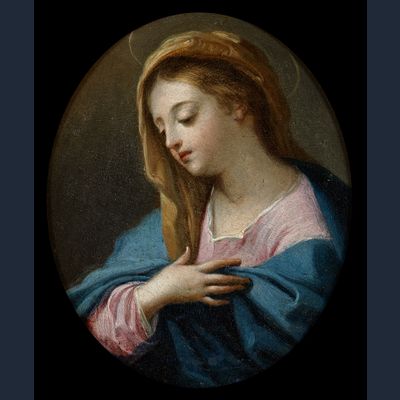 Paolo de Matteis (1662-1728), De Maagd Maria in een blauw gewaad