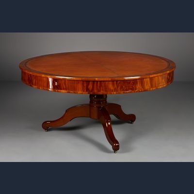 Large French Restoration Library Table