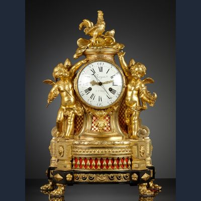 Franse Louis XVI pendule met speelwerk