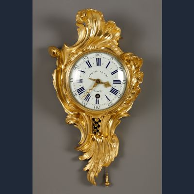 Franse Louis XV Cartel d'Alcove, Etienne Le Noir