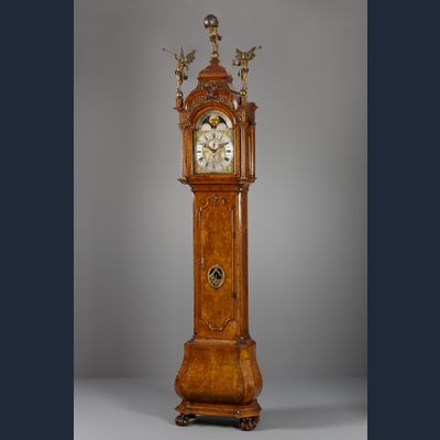 Amsterdamse staande klok met speelwerk, Johannes Uswald