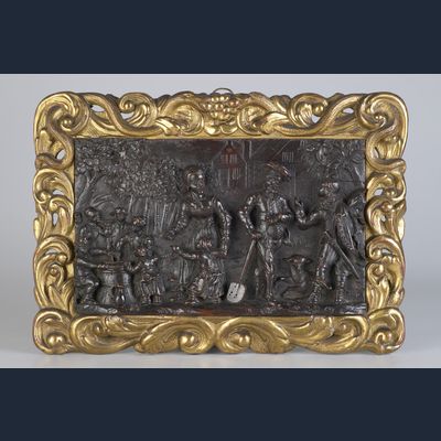 Nederlands Renaissance Walnoten Reliëf