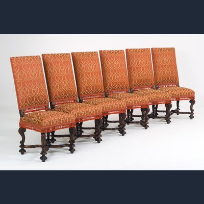 Six Louis XIV chairs, Southern Netherlands