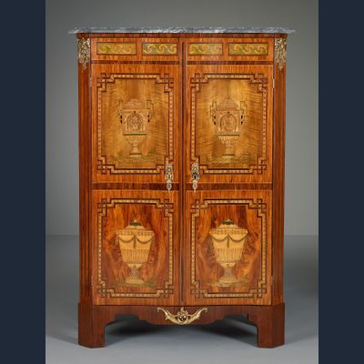 Hollandse Louis XVI Sécretaire met Marqueterie