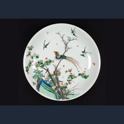 Chinese Famille Verte Kangxi Plate