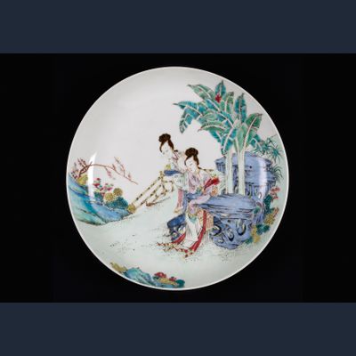 Chinees famille rose schaaltje met decor van Lange Lijzen, China, Yongzheng