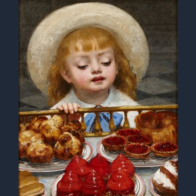 Victor Tortez (1843-1890), het meisje in de patisserie