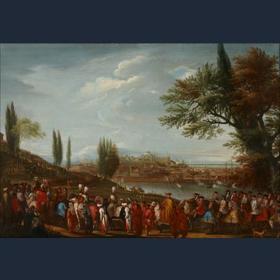 Venetiaanse School, Processie van de Bailo in Constantinopel