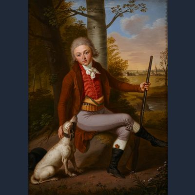 Ludwig Guttenbrunn (1750-1819),  portret van een jonge Russische adelijke