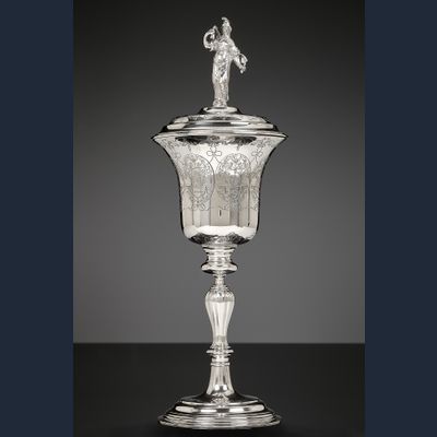 Coupe hollandaise en argent de la Guilde des bateliers de Schiedam