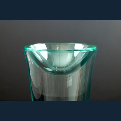 Bert Frijns, (1953 Worms, Duitsland), heldere stapelkommen in glas, 2-delig 1994