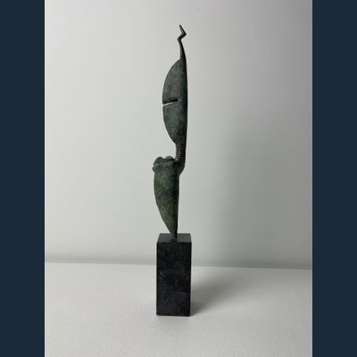 Pierre Lumey (Nederland 1948), gepatineerd brons sculptuur
