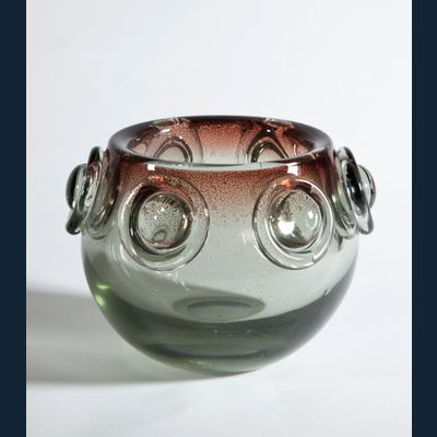 A.D. Copier, Leerdam Unica, Bruinrode dikwandige kom, 1941