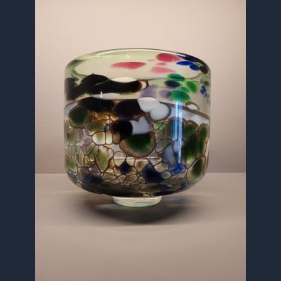 W. Heesen, Oude Horn Piet v. Klei, uniek glaskunstwerk, 810516