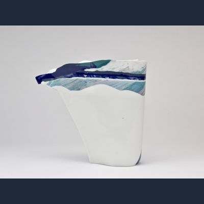 Henk Wolvers, Porcelain vase, 1988