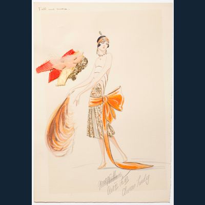 Charles LeMaire, Original Art Deco costume designs for George Gershwins Broadway musical 'Tell me More', 1920s