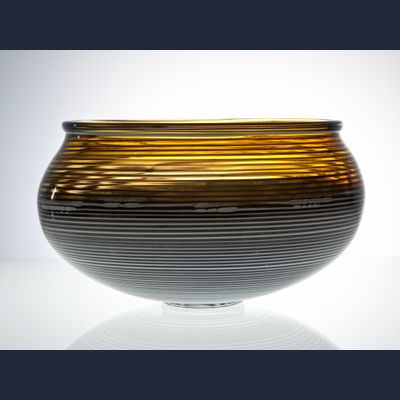 A.D. Copier, Unieke kom, uitgevoerd door L. Tagliapietra en B. Heesen, Studio De Oude Horn, 1990