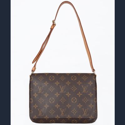 Louis Vuitton Bruin Monogram Musette Tango Schoudertas
