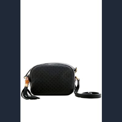 Gucci Disco Schoudertas in Micro Guccissima Leder