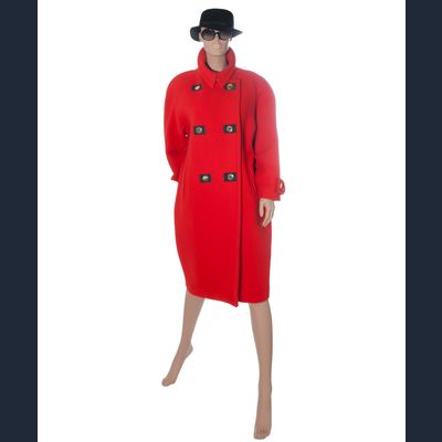 Guy Laroche Mantel in Rood Wol