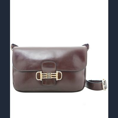 Céline Vintage Schoudertas in Bruin Kalfsleder