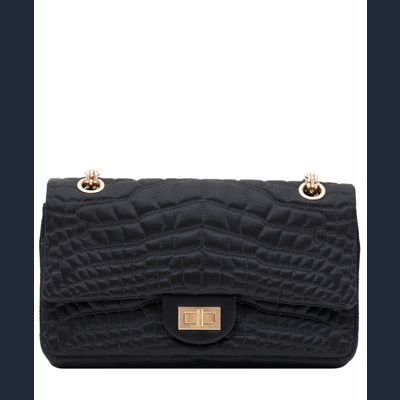 Chanel 2.55 Heruitgave Flapbag in Satijn